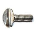 Midwest Fastener Thumb Screw, 3/8"-16 Thread Size, Spade, Stainless Steel, 1 in Lg, 4 PK 31713